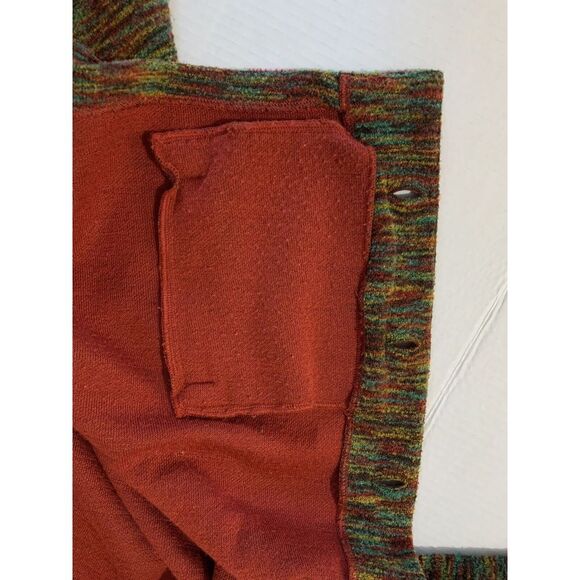 VTG Easy Spirit Rainbow Knit Cardigan Sweater 1X Cottage Core Metal Button Lined - Picture 12 of 13